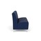 Lesro Siena Lounge Reception Armless 3 Seat Tandem Seating No Center Arms, Brushed Steel, MD Ink Upholstery SN3102 - alternate 2